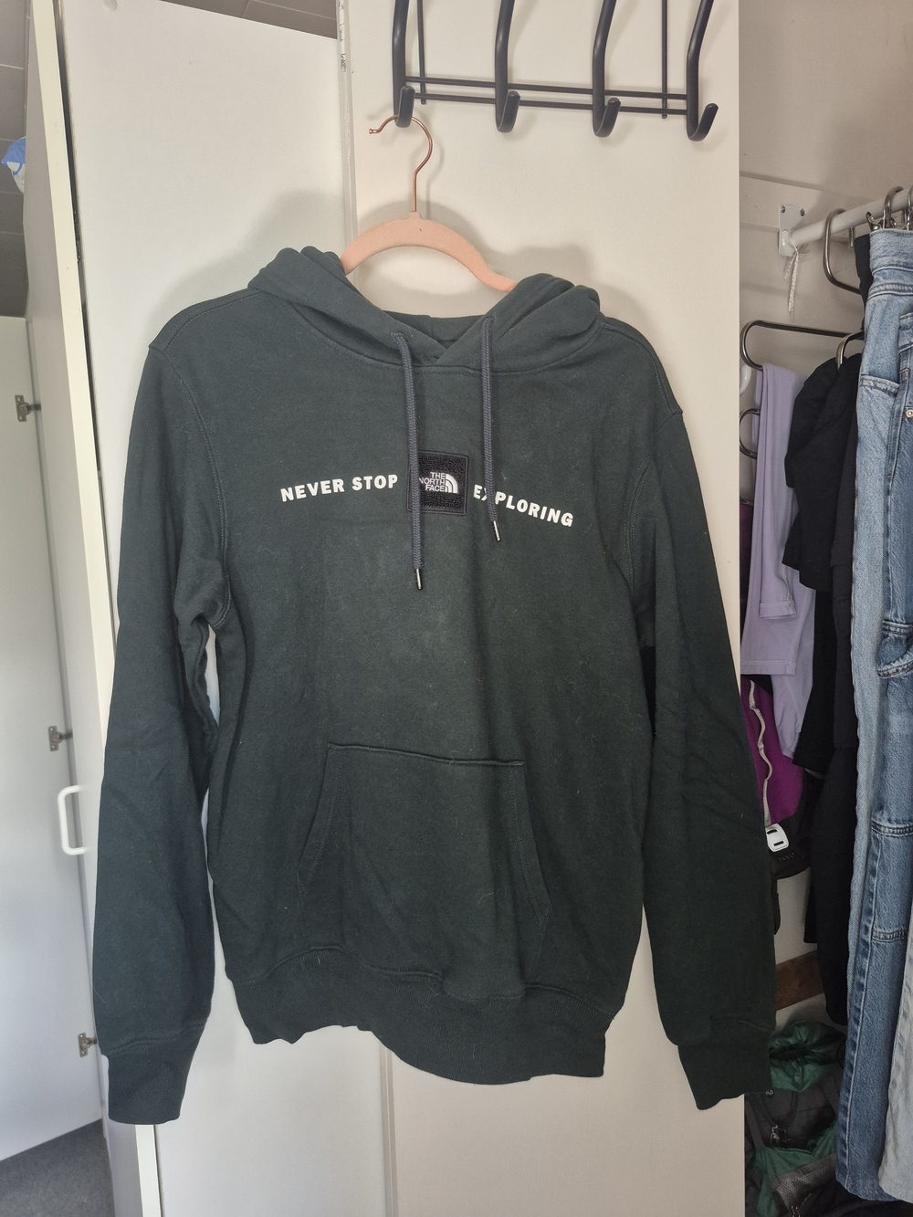 The North Face Men's Forest Green 'Never Stop Exploring' Pullover Hoodie